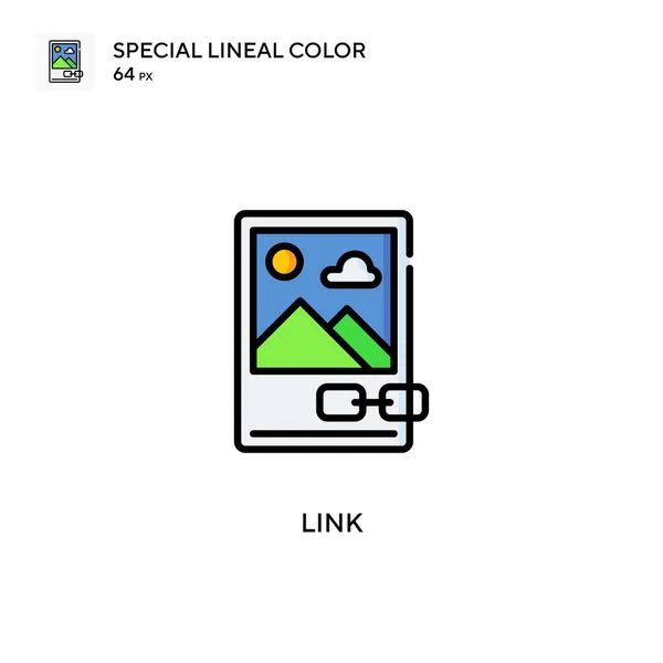 Link Spezielles Lineares Farbsymbol Illustration Symbol Design Vorlage Für Web — Stockvektor