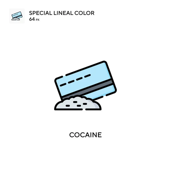 Icono Color Lineal Cocaine Special Plantilla Diseño Símbolo Ilustración Para — Vector de stock