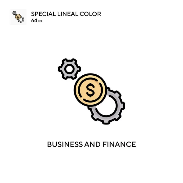 Business Och Finans Special Linjal Färg Ikon Illustration Symbol Design — Stock vektor