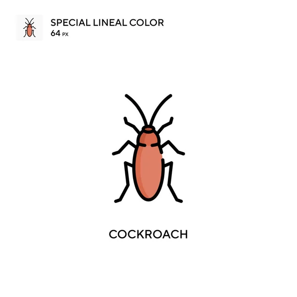 Cockroach Speciale Lijnkleur Icoon Illustratie Symbool Ontwerp Sjabloon Voor Web — Stockvector