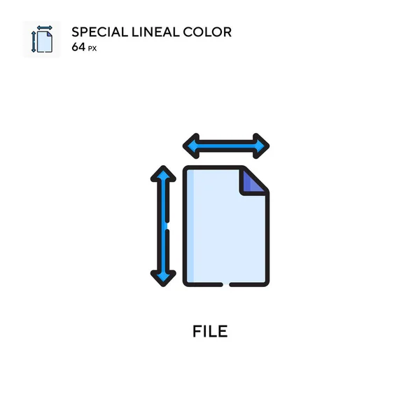 Fichier Icône Spéciale Couleur Linéaire Modèle Conception Symbole Illustration Pour — Image vectorielle