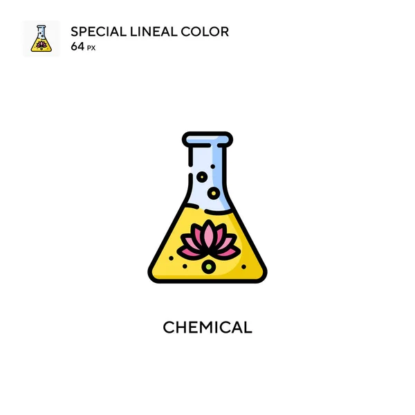 Icono Color Lineal Chemical Special Plantilla Diseño Símbolo Ilustración Para — Vector de stock