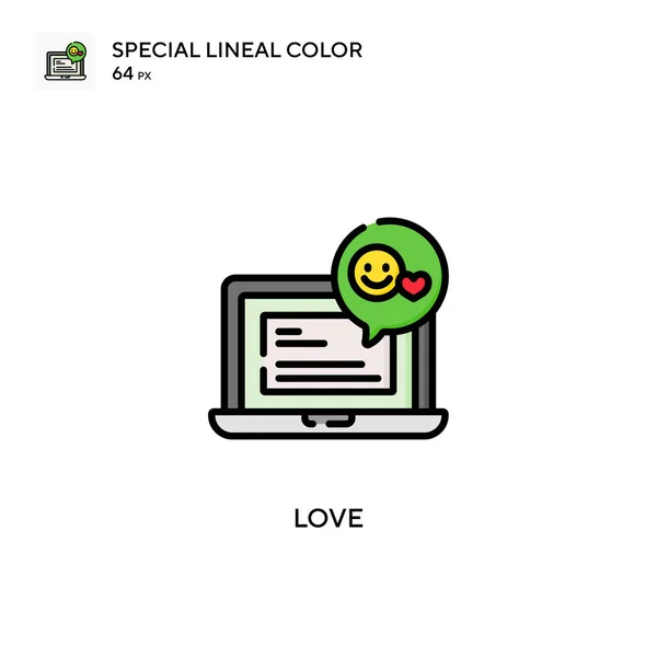 Icono Color Lineal Love Special Plantilla Diseño Símbolo Ilustración Para — Archivo Imágenes Vectoriales