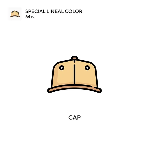 Cap Speciale Lijnkleur Pictogram Illustratie Symbool Ontwerp Sjabloon Voor Web — Stockvector