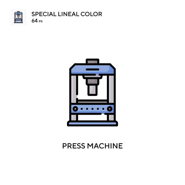 Druckmaschine Spezielles Lineares Farb Symbol Illustration Symbol Design Vorlage Für — Stockvektor