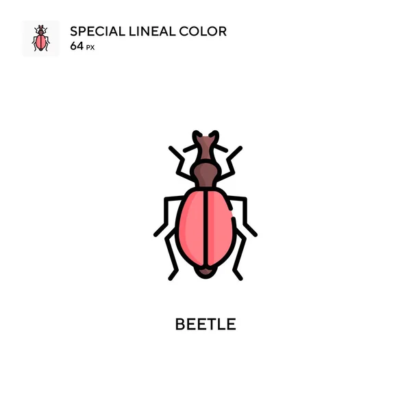 Beetle Spezielle Lineare Farbsymbole Illustration Symbol Design Vorlage Für Web — Stockvektor