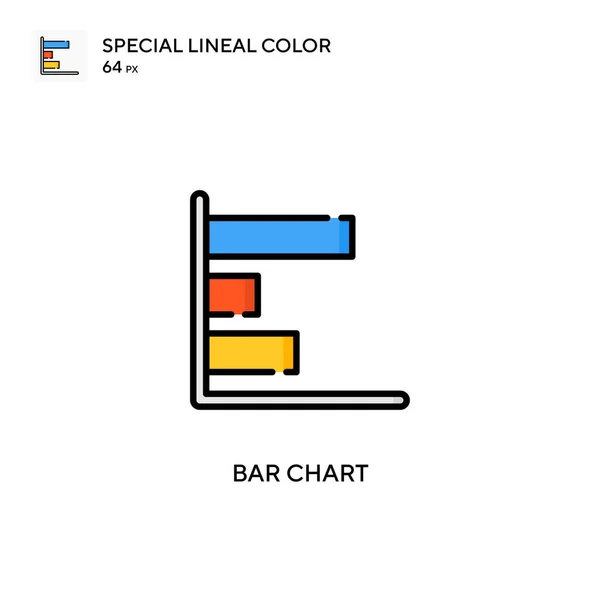 Bar Chart 스페셜 아이콘 디자인 모바일 요소를 템플릿 스트로크에 — 스톡 벡터