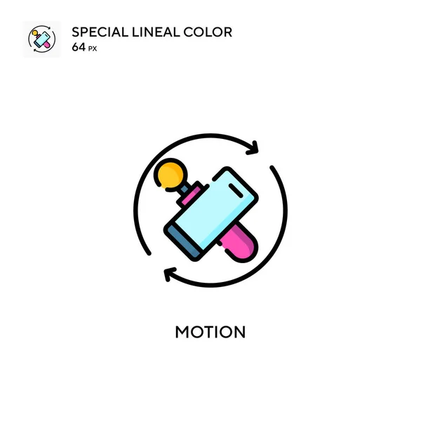 Motion Speciális Lineáris Szín Ikon Illusztráció Szimbólum Design Sablon Web — Stock Vector