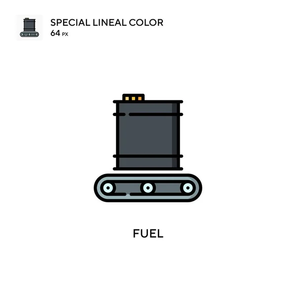 Combustível Ícone Cor Linear Especial Modelo Design Símbolo Ilustração Para — Vetor de Stock