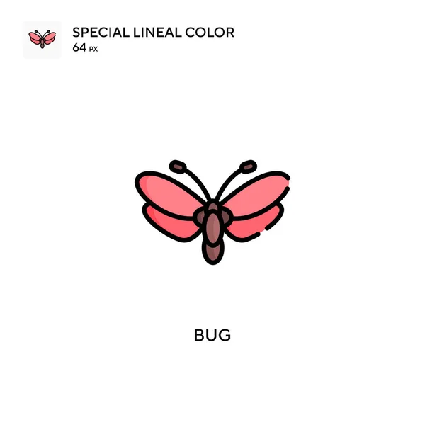 Bug Special Lineal Kleur Icoon Illustratie Symbool Ontwerp Sjabloon Voor — Stockvector