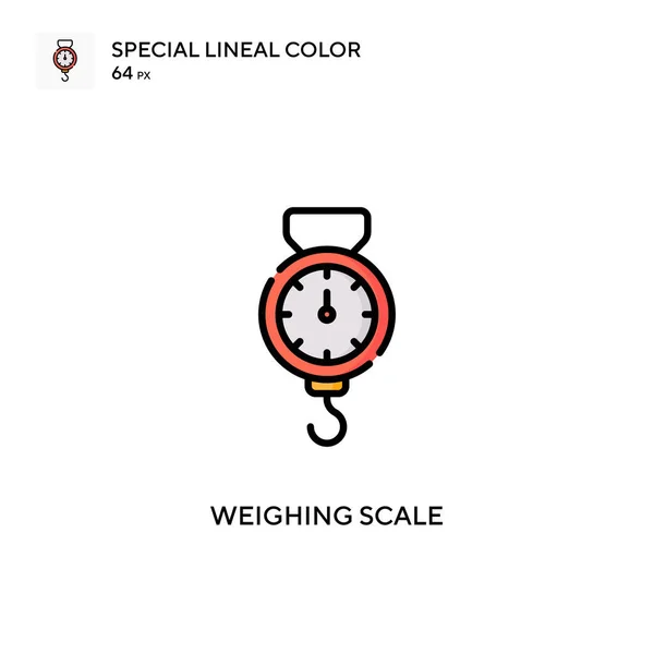 Waage Spezielle Lineare Farbsymbole Illustration Symbol Design Vorlage Für Web — Stockvektor