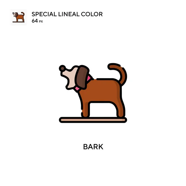 Bark Különleges Lineáris Szín Ikon Illusztráció Szimbólum Design Sablon Web — Stock Vector