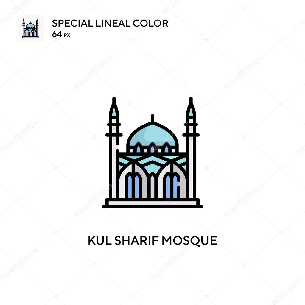 Kul sharif mosque Special lineal color icon. Illustration symbol design template for web mobile UI element. Perfect color modern pictogram on editable stroke.