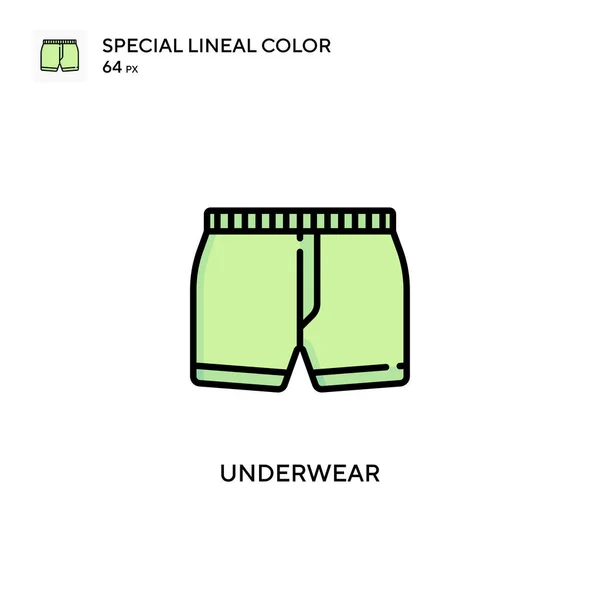 Underwear Ειδική Lineal Εικονίδιο Χρώμα Εικονογράφηση Πρότυπο Σχεδιασμού Συμβόλων Για — Διανυσματικό Αρχείο