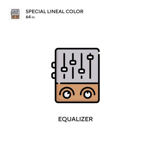 Equalizer Special Lineal Color Icon Illustration Symbol Design Template Web — Stock Vector