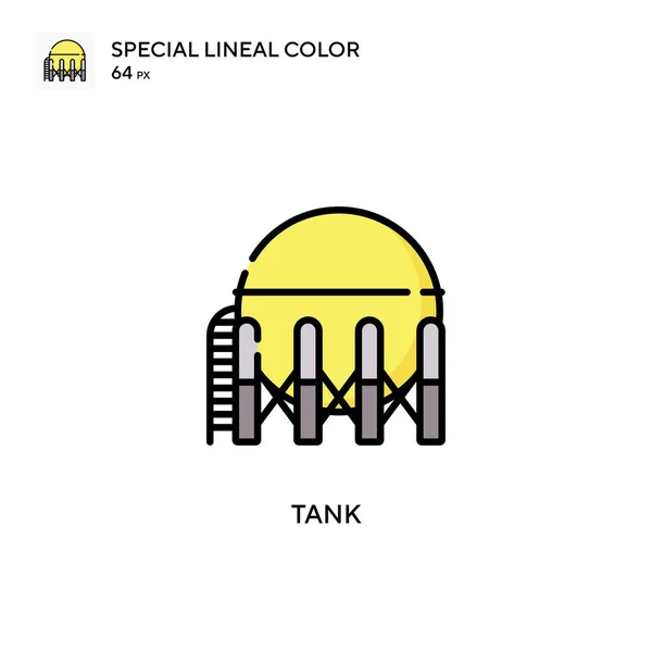 Tank Özel Renk Simgesi Web Mobil Ögesi Için Resimleme Sembolü — Stok Vektör