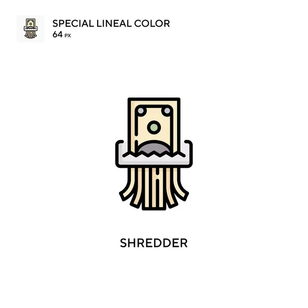 Shredder Ειδική Lineal Εικονίδιο Χρώματος Εικονογράφηση Πρότυπο Σχεδιασμού Συμβόλων Για — Διανυσματικό Αρχείο