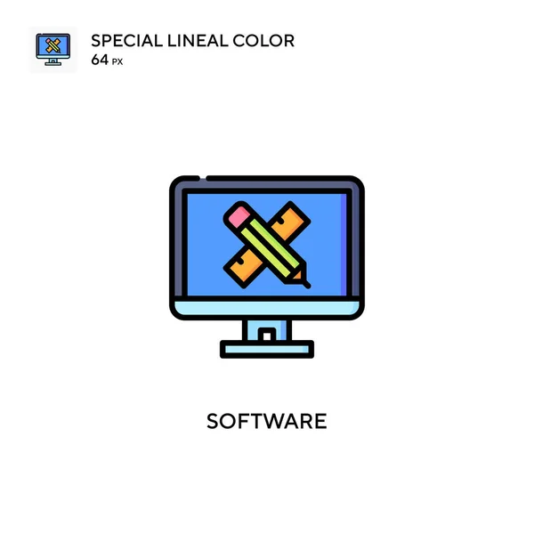 Software Speciale Lijnkleur Pictogram Illustratie Symbool Ontwerp Sjabloon Voor Web — Stockvector