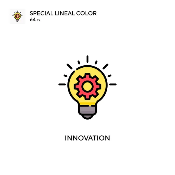 Innovación Icono Color Lineal Especial Plantilla Diseño Símbolo Ilustración Para — Vector de stock