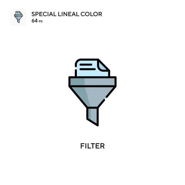 Filter Spezielles Lineares Farbsymbol Illustration Symbol Design Vorlage Für Web — Stockvektor