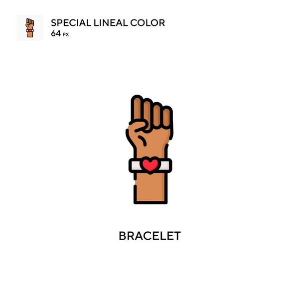 Ikon Warna Lineal Spesial Gelang Templat Desain Simbol Ilustrasi Untuk - Stok Vektor