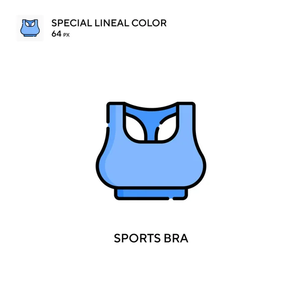 Αθλητικό Σουτιέν Ειδική Lineal Εικονίδιο Χρώμα Εικονογράφηση Πρότυπο Σχεδιασμού Συμβόλων — Διανυσματικό Αρχείο