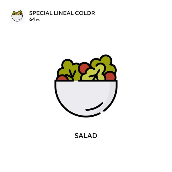 Salad Special Lineal Color Icon Illustration Symbol Design Template Web — Stock Vector