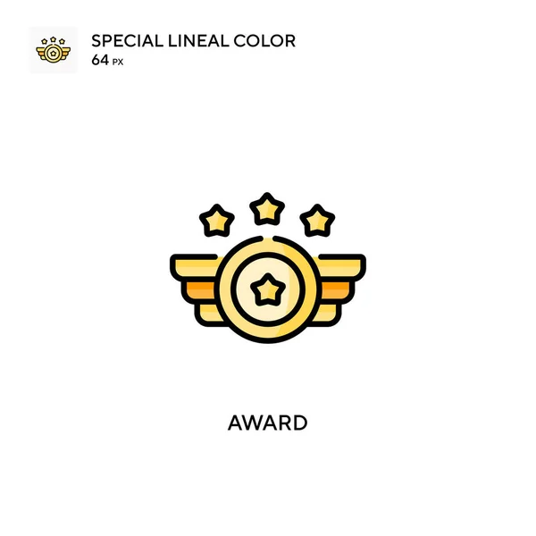 Premio Especial Icono Color Lineal Plantilla Diseño Símbolo Ilustración Para — Archivo Imágenes Vectoriales