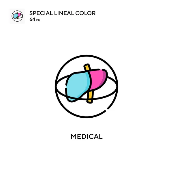 Icono Color Lineal Medical Special Plantilla Diseño Símbolo Ilustración Para — Vector de stock