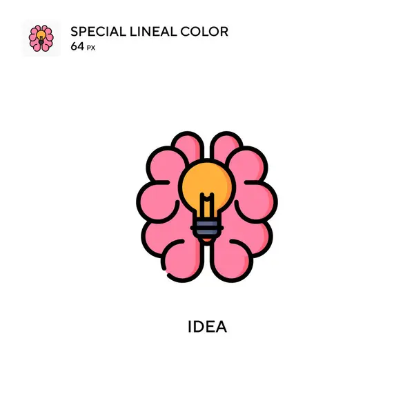 Ötlet Speciális Lineáris Szín Ikon Illusztráció Szimbólum Design Sablon Web — Stock Vector
