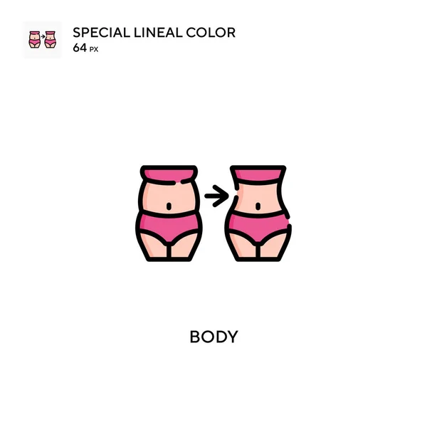 Body Special Lineal Kleur Pictogram Illustratie Symbool Ontwerp Sjabloon Voor — Stockvector