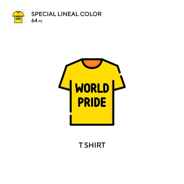 Shirt Ícone Cor Linear Especial Modelo Design Símbolo Ilustração Para — Vetor de Stock