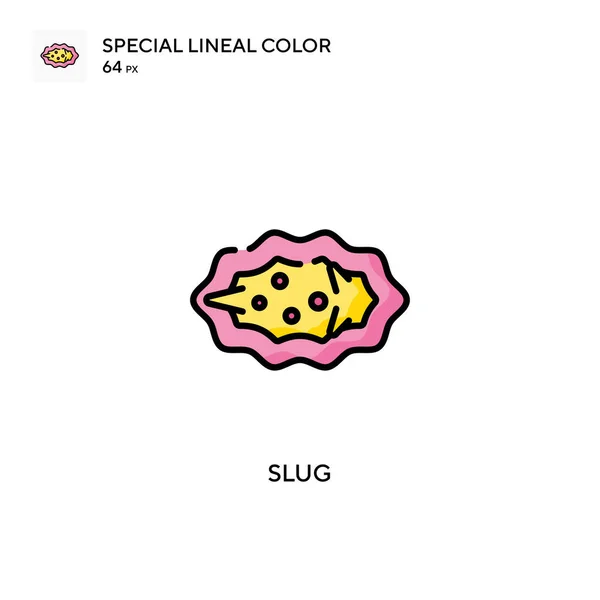 Slug Speciale Lijnkleur Pictogram Illustratie Symbool Ontwerp Sjabloon Voor Web — Stockvector