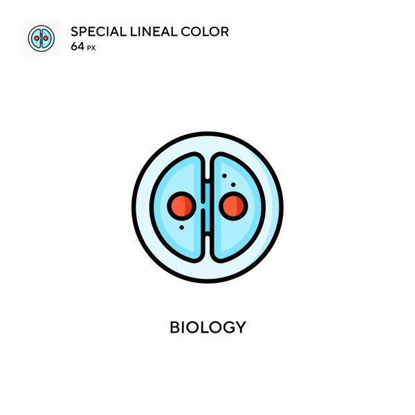 Biologie Spezielles Lineares Farbsymbol Illustration Symbol Design Vorlage Für Web — Stockvektor