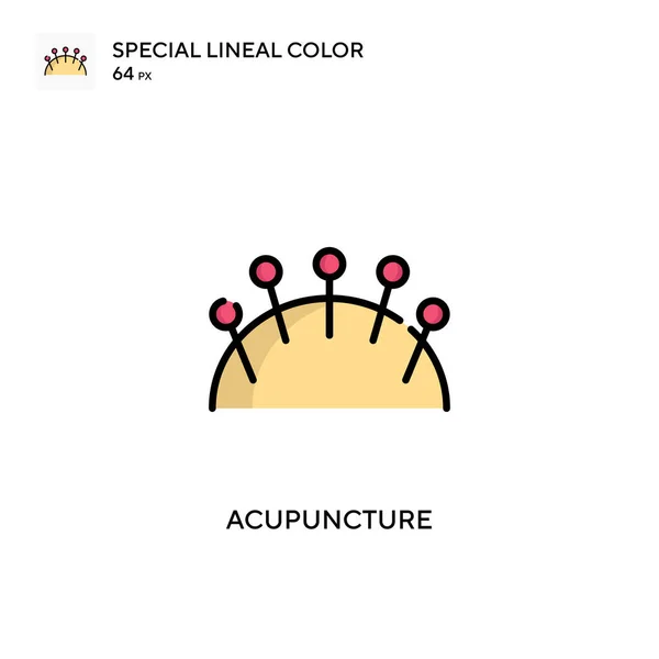 Acupuncture Special lineal color icon. Illustration symbol design template for web mobile UI element. Perfect color modern pictogram on editable stroke.
