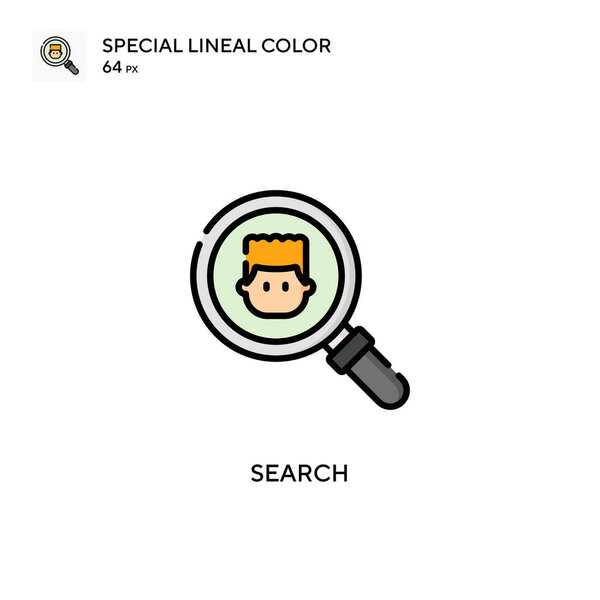 Search Special lineal color icon. Illustration symbol design template for web mobile UI element. Perfect color modern pictogram on editable stroke.