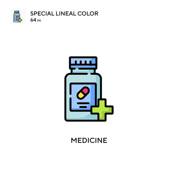 Medicina Icono Especial Color Lineal Plantilla Diseño Símbolo Ilustración Para — Vector de stock