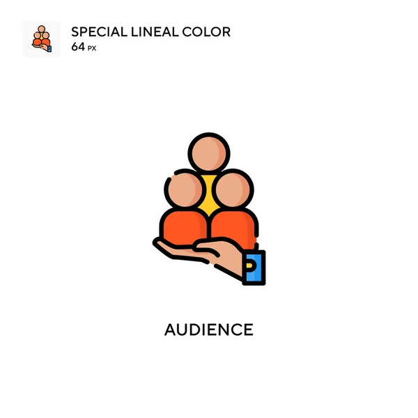 Közönség Különleges Lineáris Szín Ikon Illusztráció Szimbólum Design Sablon Web — Stock Vector