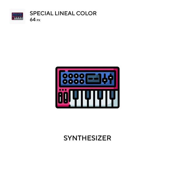 Syntezator Specjalna Ikona Koloru Liniowego Wzór Symbolu Ilustracji Dla Mobilnego — Wektor stockowy