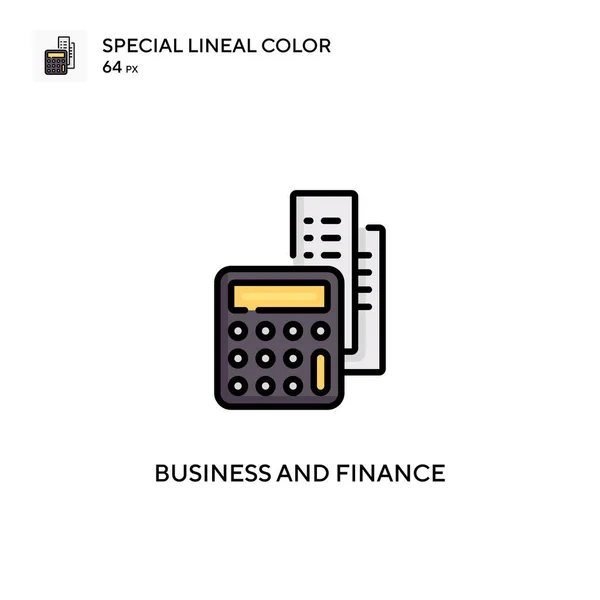 Business Och Finans Special Linjal Färg Ikon Illustration Symbol Design — Stock vektor