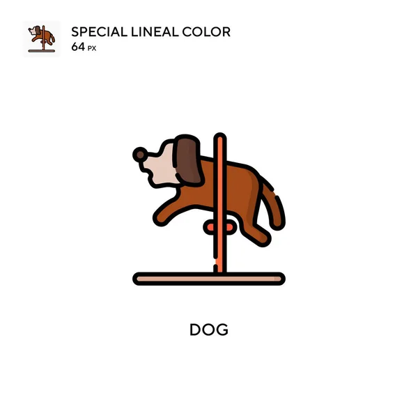 Icona Speciale Colore Lineare Del Cane Illustrazione Modello Design Simbolo — Vettoriale Stock