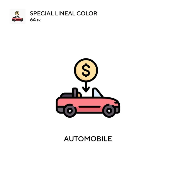 Automobile Specjalna Ikona Koloru Linii Wzór Symbolu Ilustracji Dla Mobilnego — Wektor stockowy