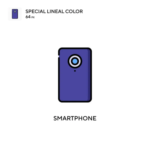 Smartphone Special Lineal Color Icon Illustration Symbol Design Template Web — Stock Vector
