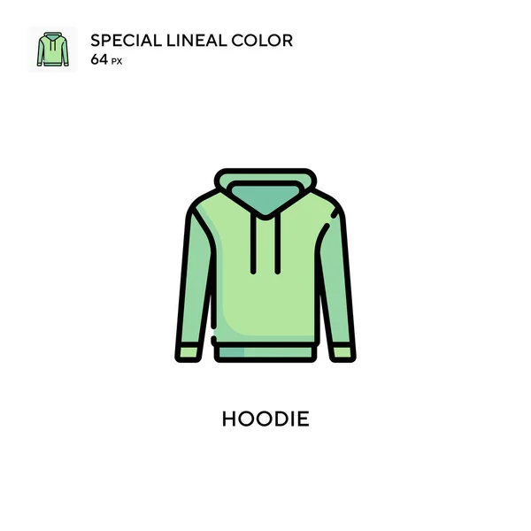 Hoodie Special Lineal Color Icon Illustration Symbol Design Template Web — Stock Vector