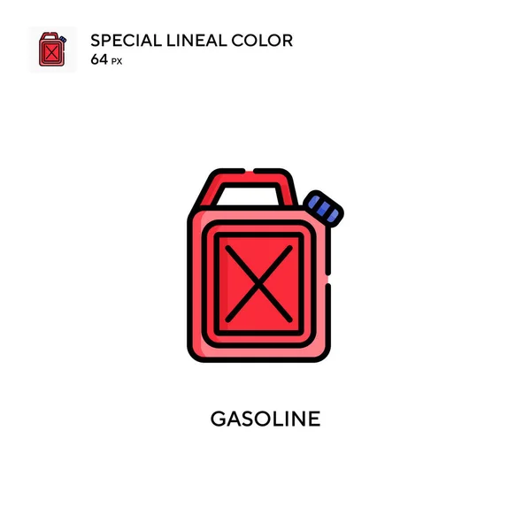 Benzin Spezielles Lineares Farbsymbol Illustration Symbol Design Vorlage Für Web — Stockvektor