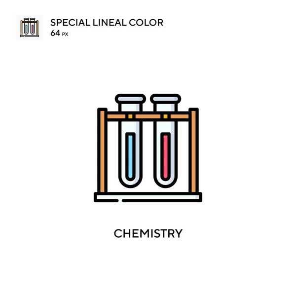 Chemie Spezielles Lineares Farbsymbol Illustration Symbol Design Vorlage Für Web — Stockvektor