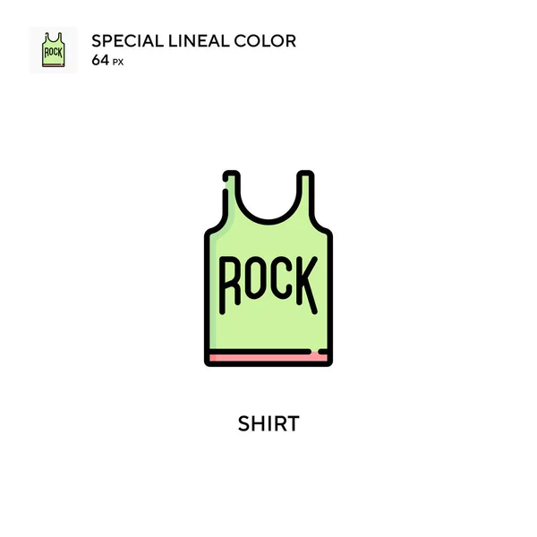 Shirt Speciale Lineal Kleur Icoon Illustratie Symbool Ontwerp Sjabloon Voor — Stockvector