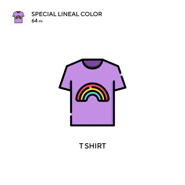 Shirt Spezielle Lineare Farbe Symbol Illustration Symbol Design Vorlage Für — Stockvektor