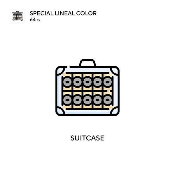 Koffertje Speciale Lineal Color Icon Illustratie Symbool Ontwerp Sjabloon Voor — Stockvector
