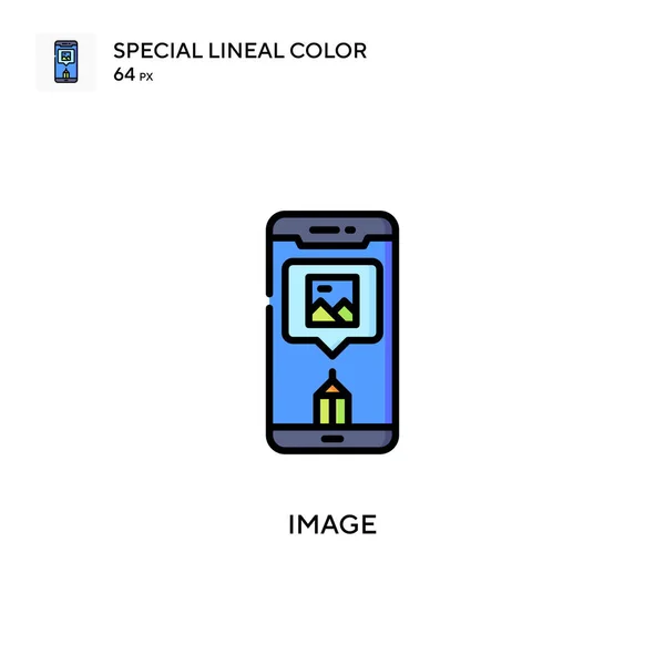 Imagen Icono Especial Color Lineal Plantilla Diseño Símbolo Ilustración Para — Vector de stock